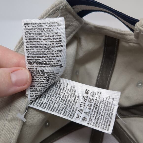 Gap Spell Out Fitted Hat Gray One Size Embroidered Vent Holes 6 Panel - Picture 11 of 11